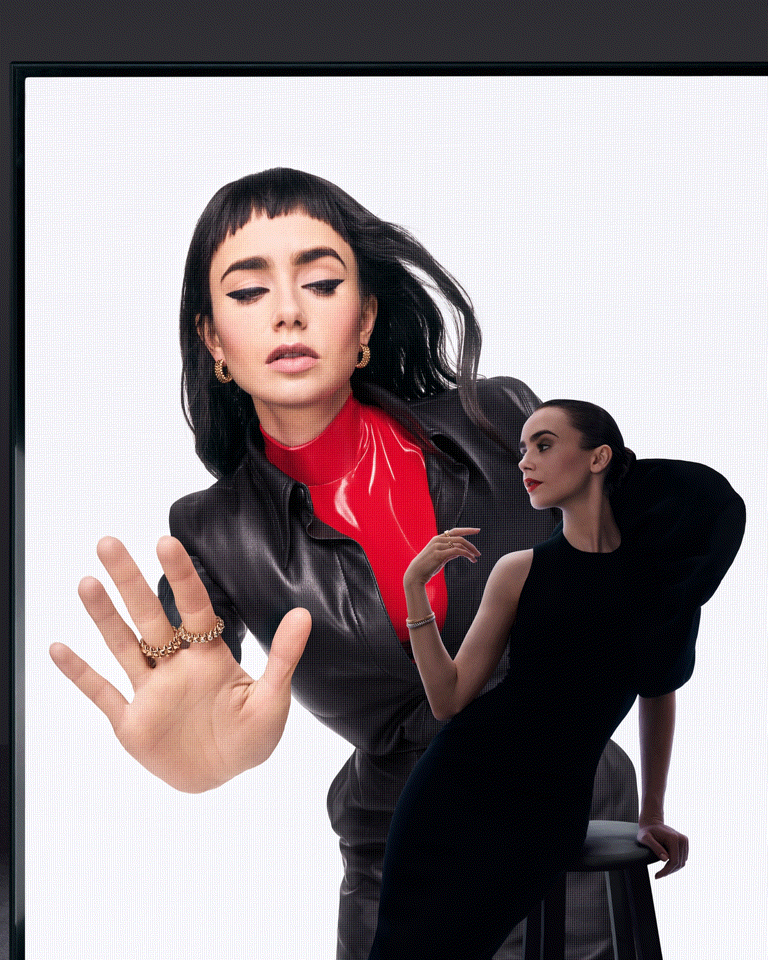 當優雅遇上叛逆：Lily Collins 雙重演繹 Clash de Cartier 的搖滾美學