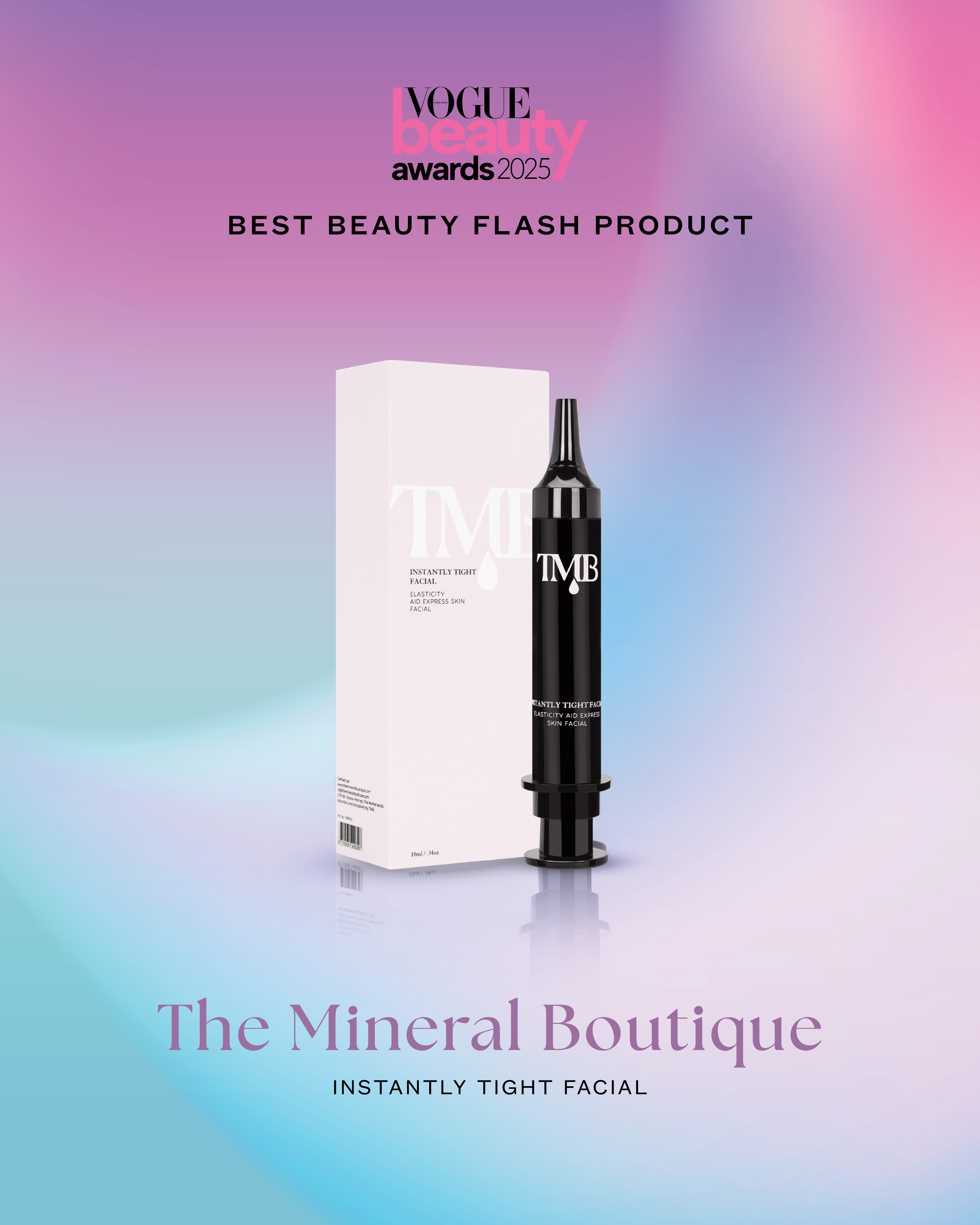 Best Beauty Flash Product:The Mineral Boutique皇牌Instantly Tight Facial一支解決各肌膚衰老徵狀